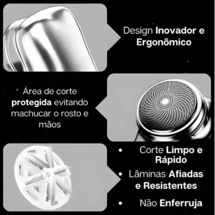 Barbeador Elétrico Portátil - ShaveMax