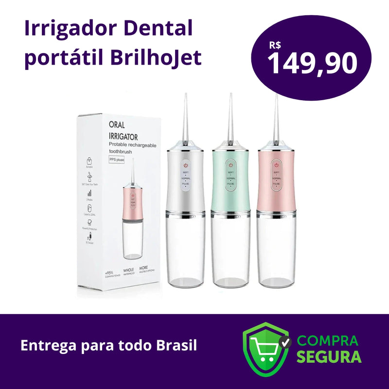 Irrigador Dental portátil BrilhoJet