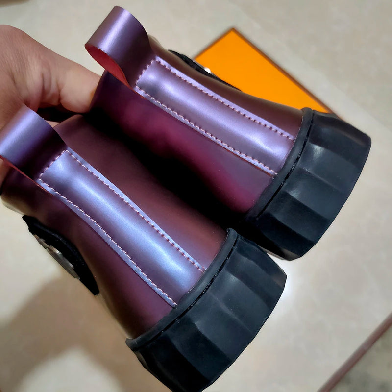 Mocassin de Couro Estilo Britânico Grife