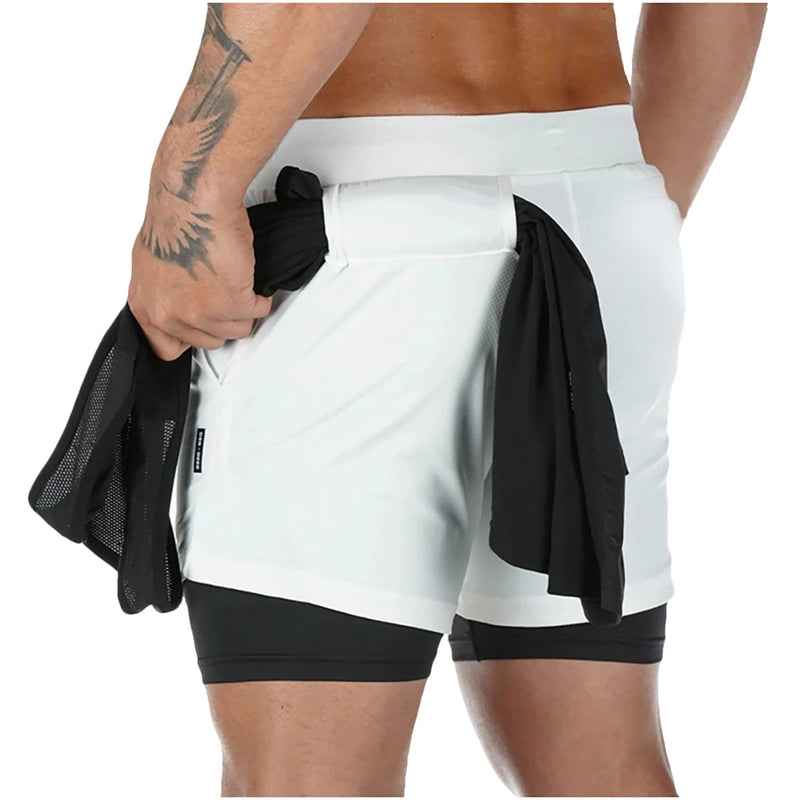 Shorts Esportivo para Treino 2 em 1 Secagem Rápida